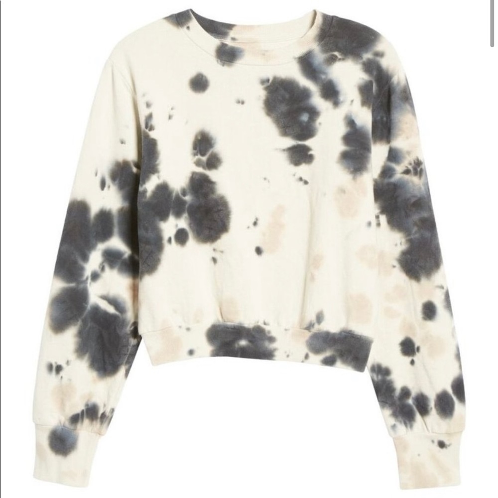 Afrm Angela Tie Dye crop Sweatshirt